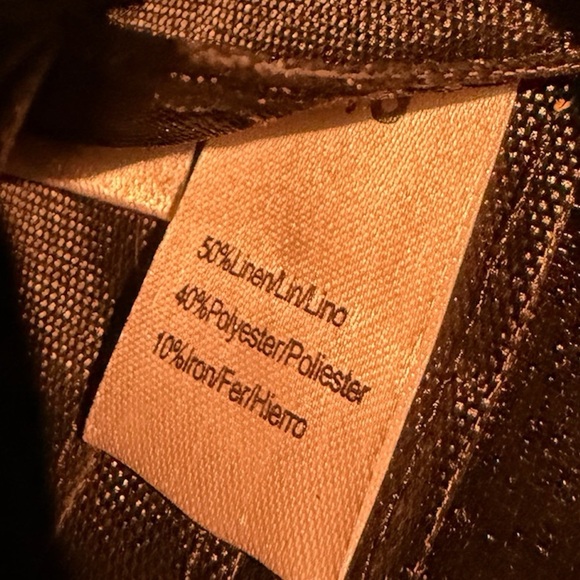 BNWOT LINEN Leopard Print Zip Wallet in Brown and Black - Picture 4 of 4